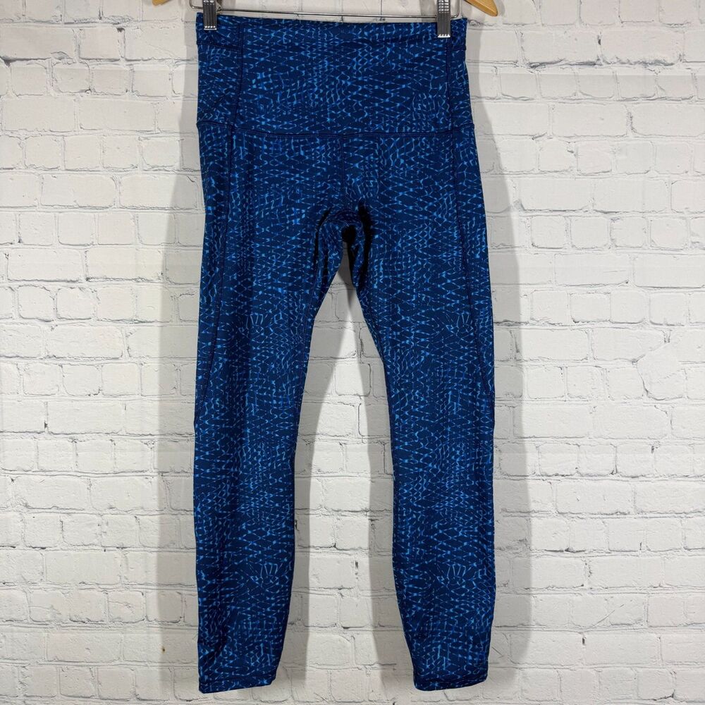 Lululemon Pure Practice Leggings Size 8 Samba Snake Hero Kayak 25” Training Gym - Picture 2 of 12